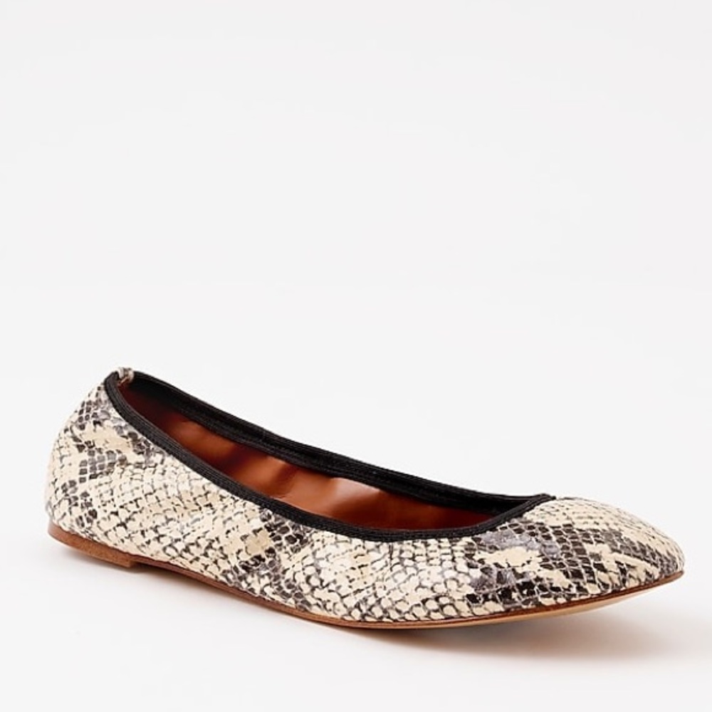3/$20 J. Crew Factory Snakeskin Ballet Flats